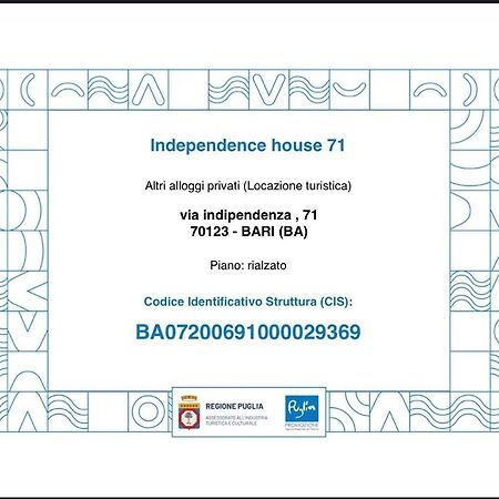 Apartament Independence House 71 Bari Zewnętrze zdjęcie