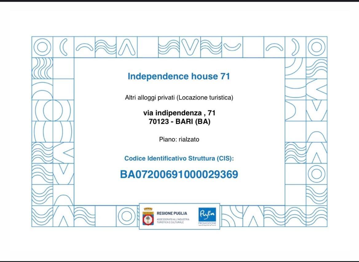 Apartament Independence House 71 Bari Zewnętrze zdjęcie